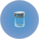 Cylindrical Sample Flask